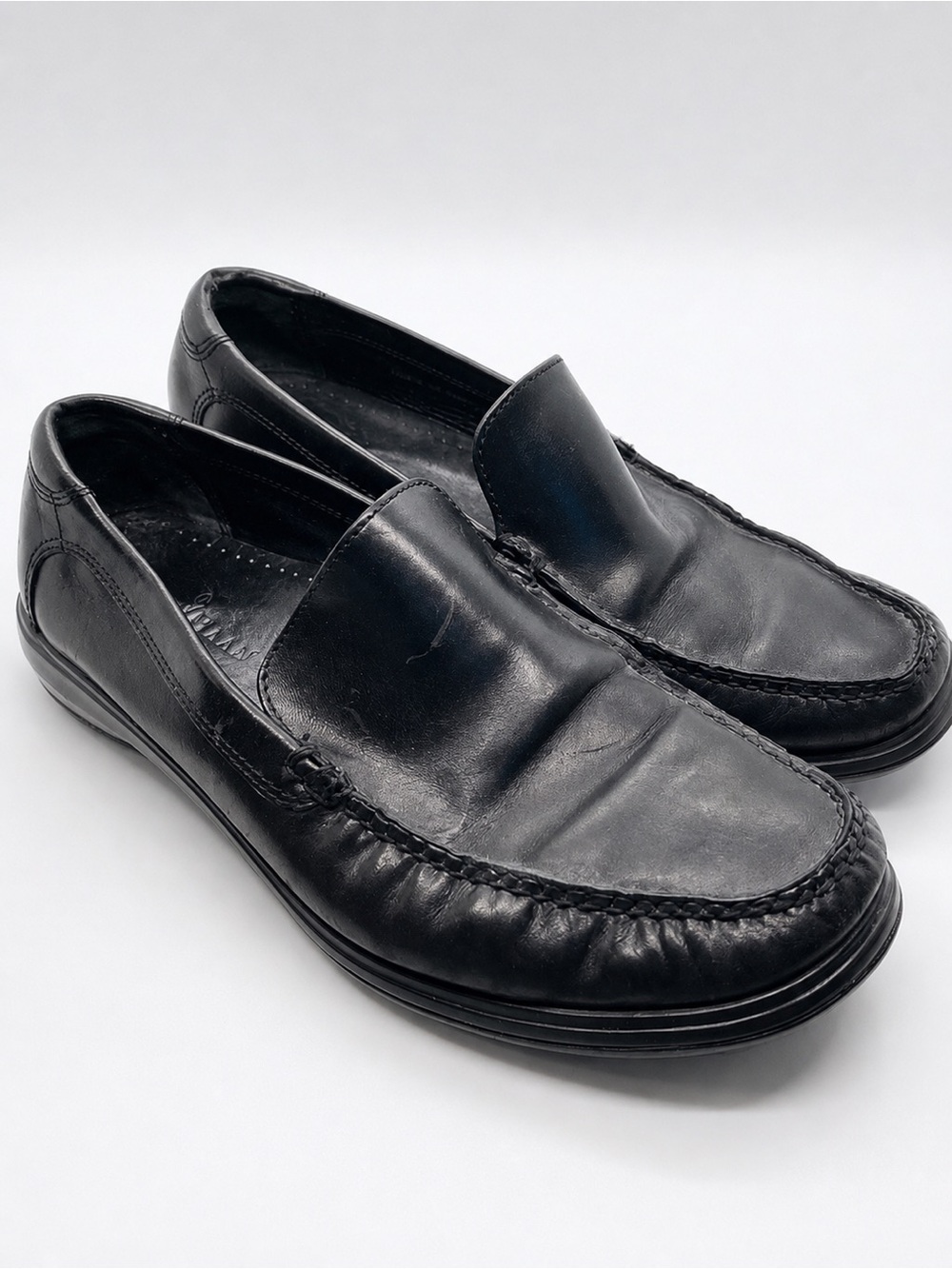 Cole Haan Men’s Black Leather Loafers Slip-On Size 9